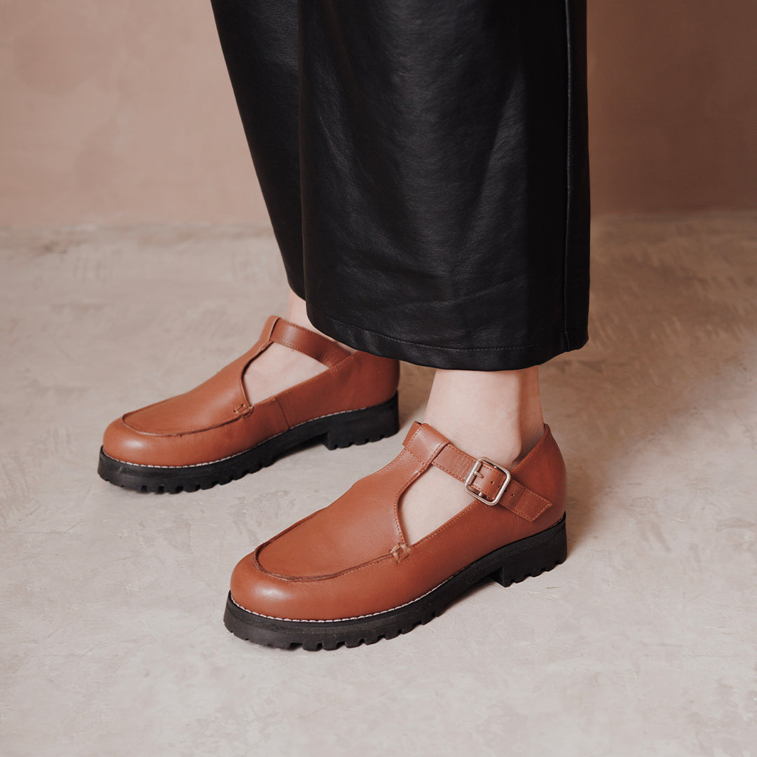 Sapato Mary Jane Coffee