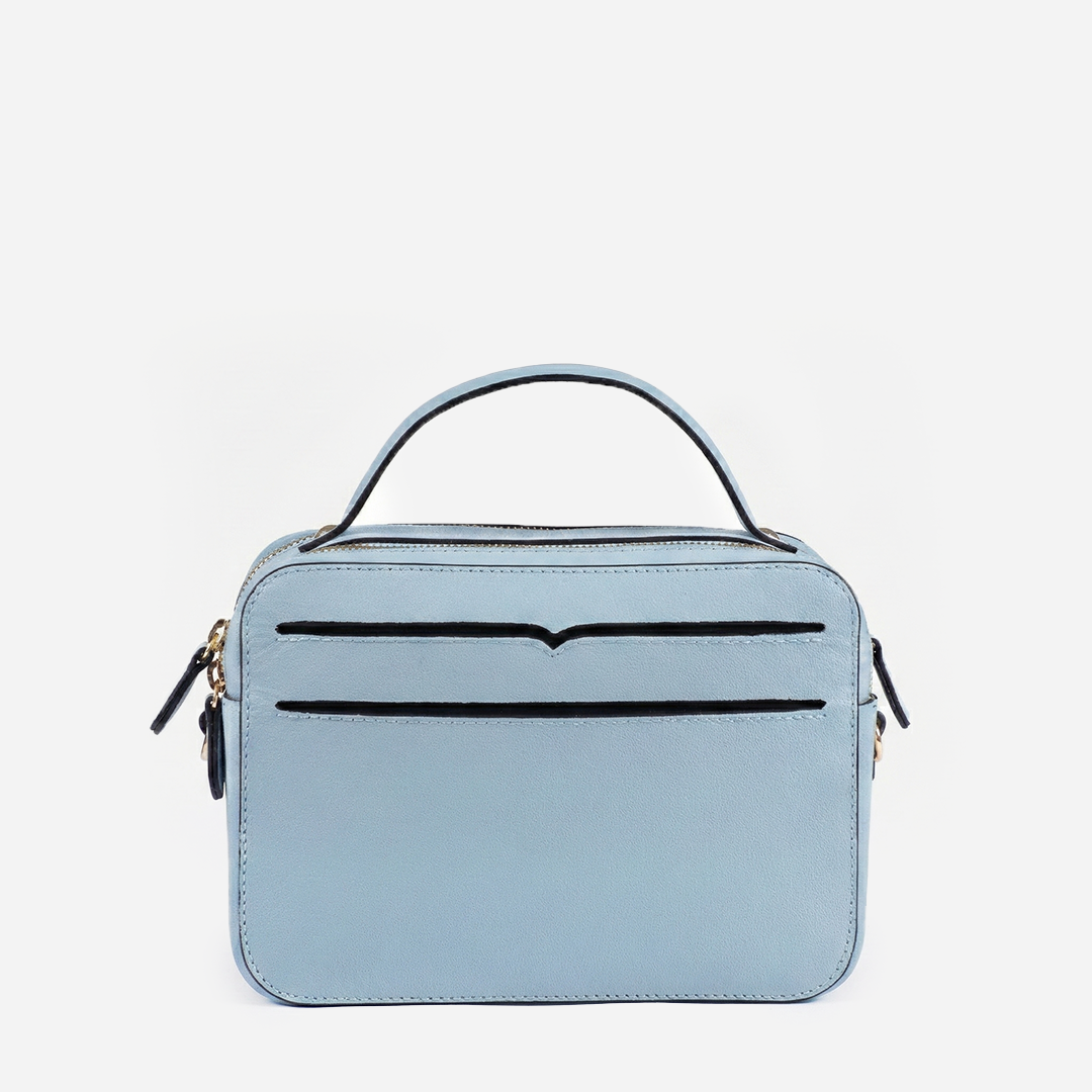 Bolsa de Couro New York Azul Celeste