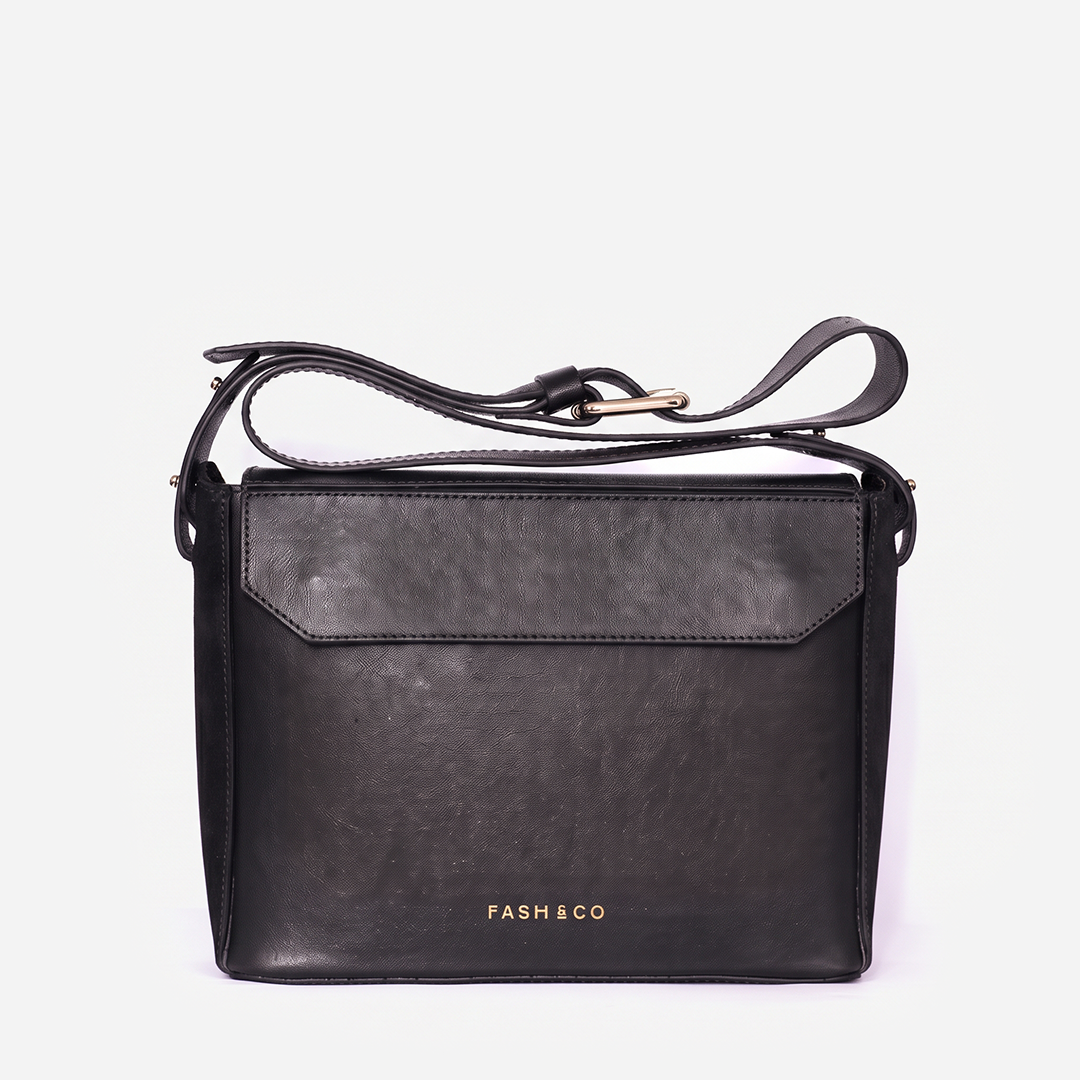 Bolsa de Couro Fringe Black
