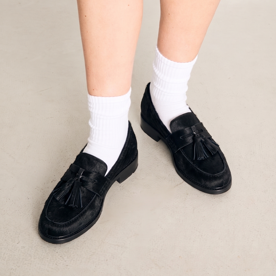 Loafer Penny Couro Pelo Black