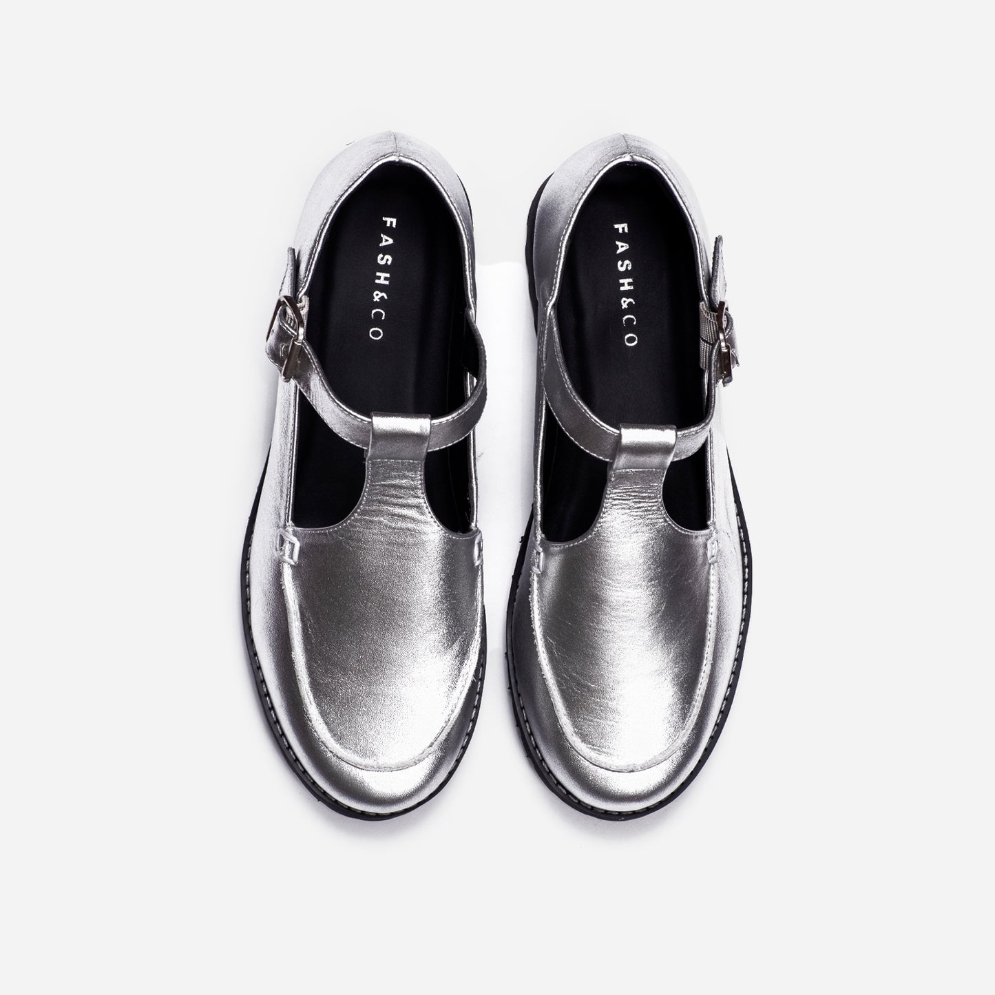 Sapato Mary Jane Silver