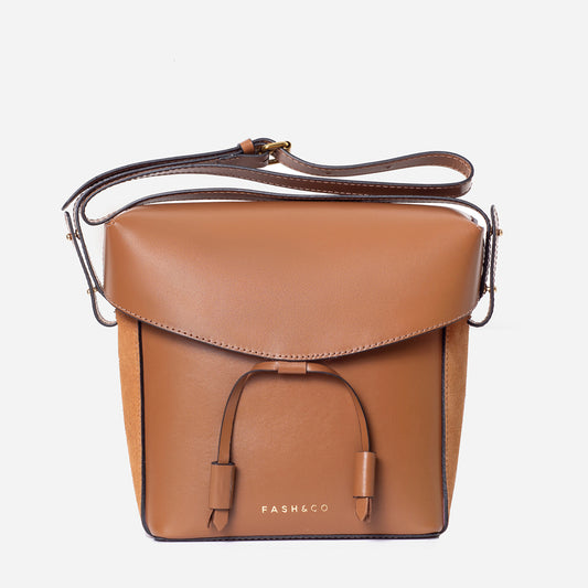 Bolsa de Couro Cosmopolitan Caramel