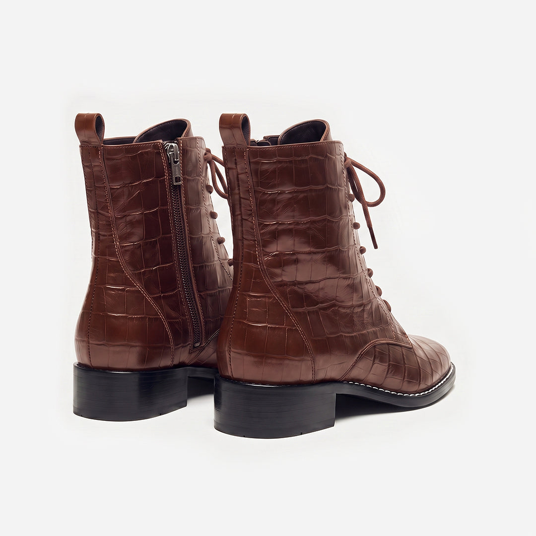 Bota Firenze Croco Brown