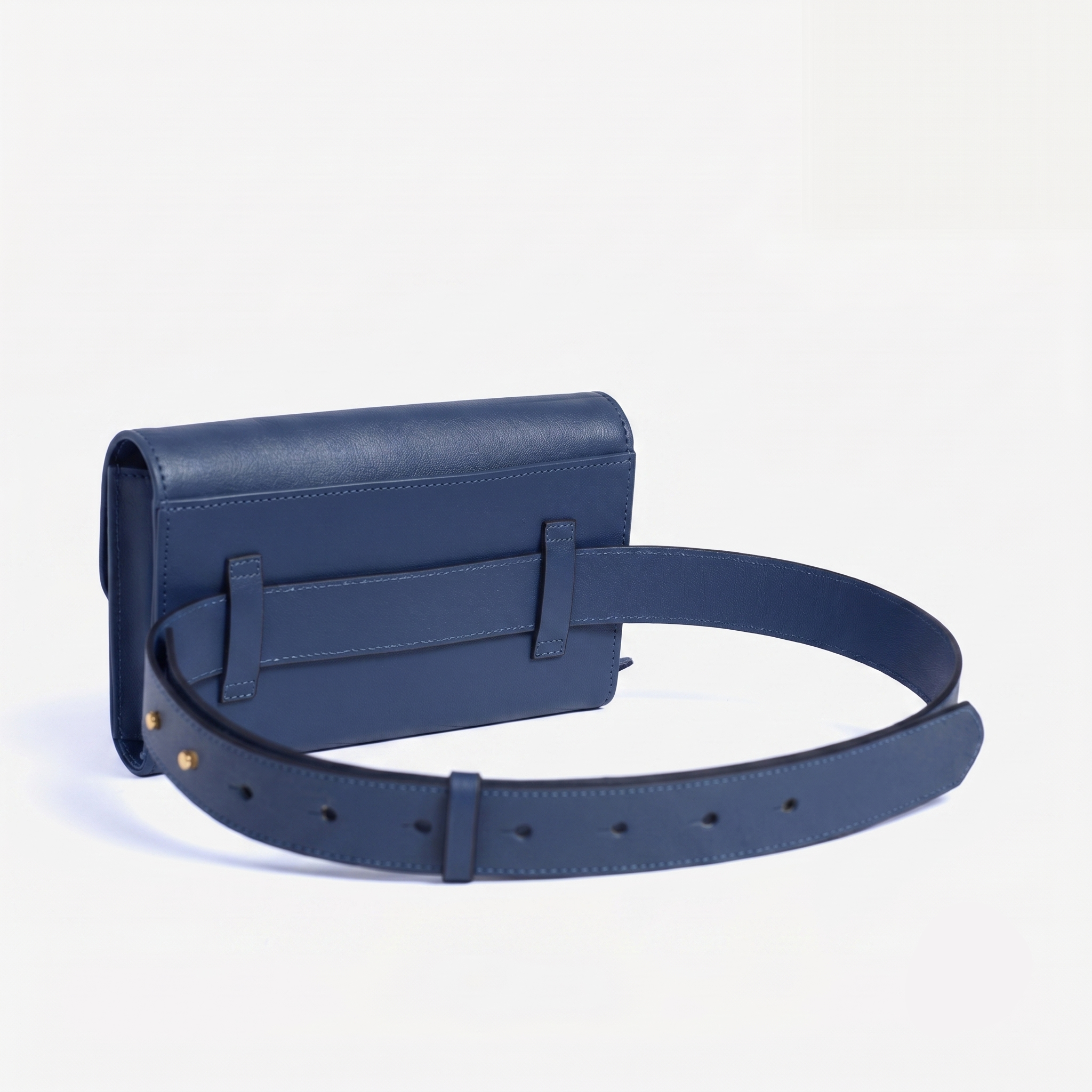 Carteira Pochete de Couro Hit Blue Navy