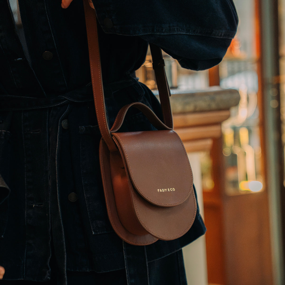 Bolsa de Couro Astor Coffee