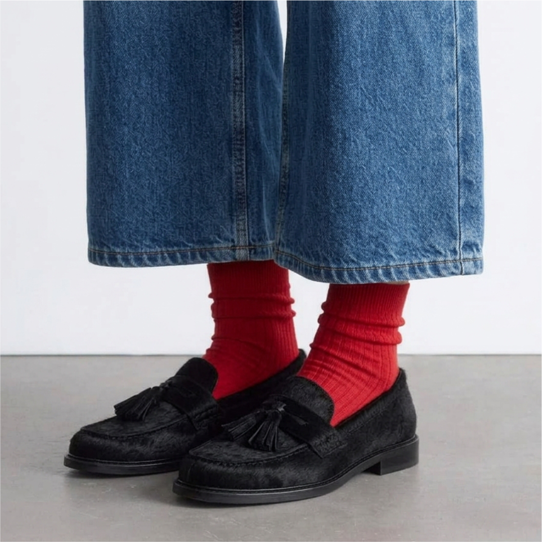 Loafer Penny Couro Pelo Black