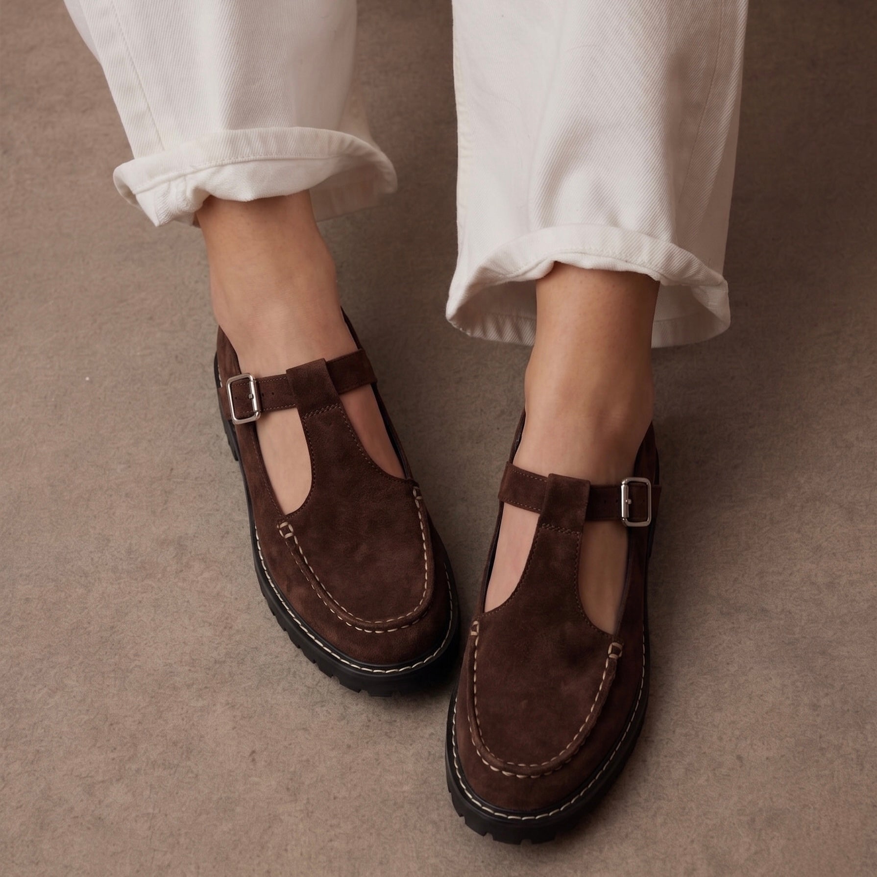 Sapato Mary Jane Brown