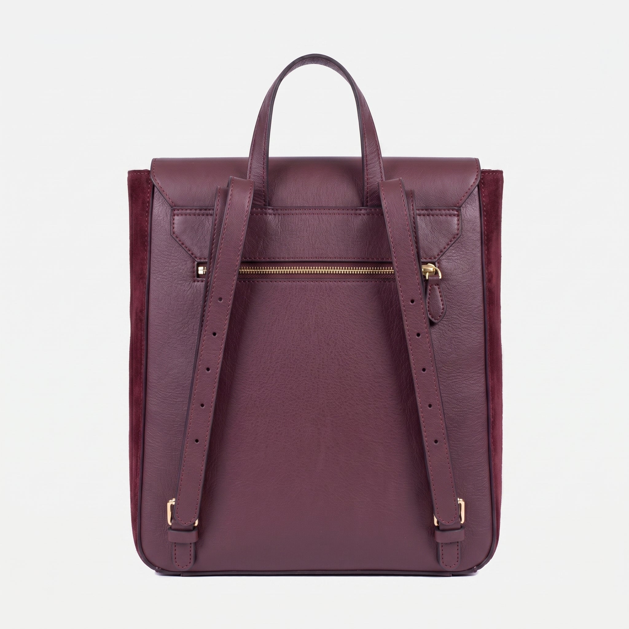 Mochila Grande de Couro Wine