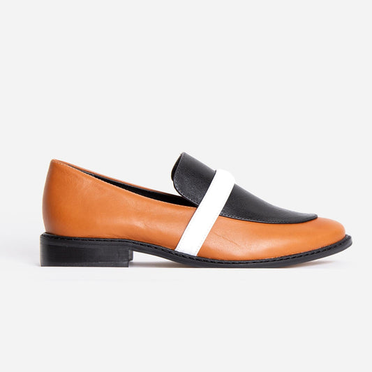 Loafer Sheer Black & Caramel