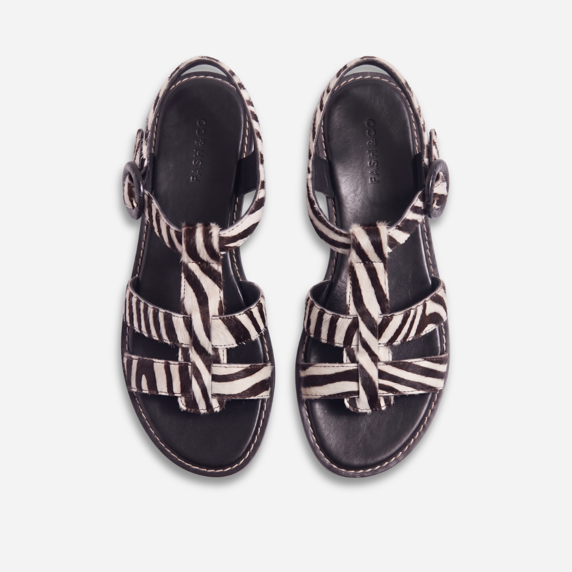 Sandália Loop Animal Print Zebra