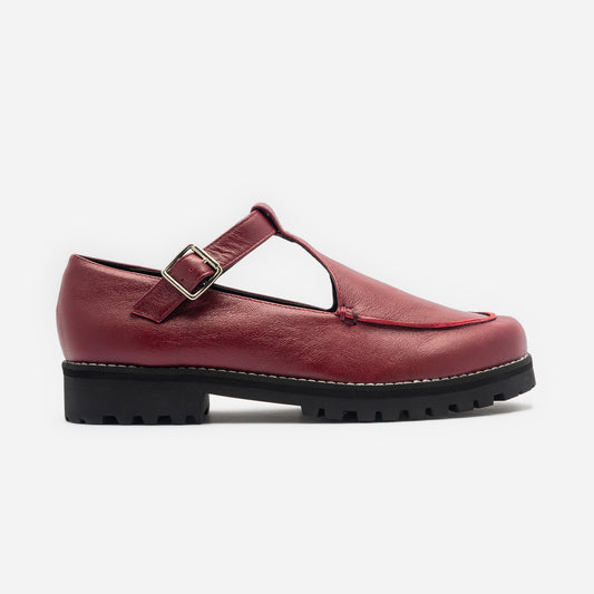 Sapato Mary Jane Wine