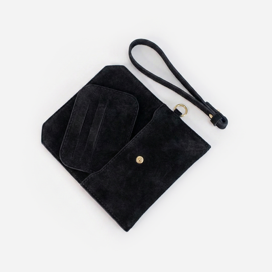 Carteira de Camurça Luck Black