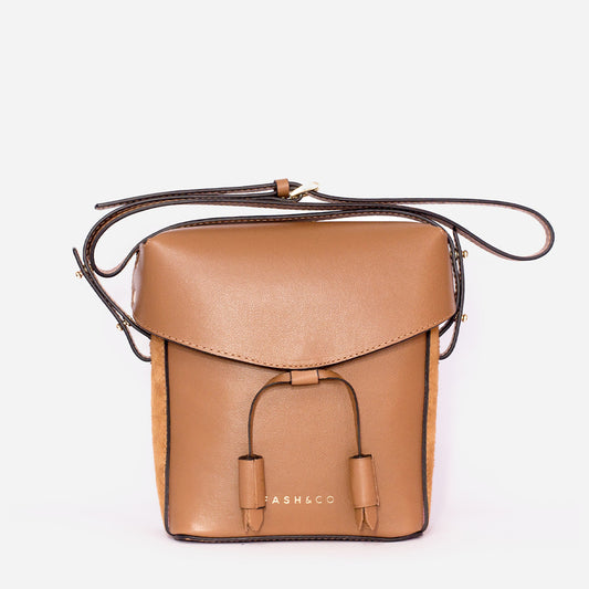 Bolsa Mini de Couro Cosmopolitan Caramel