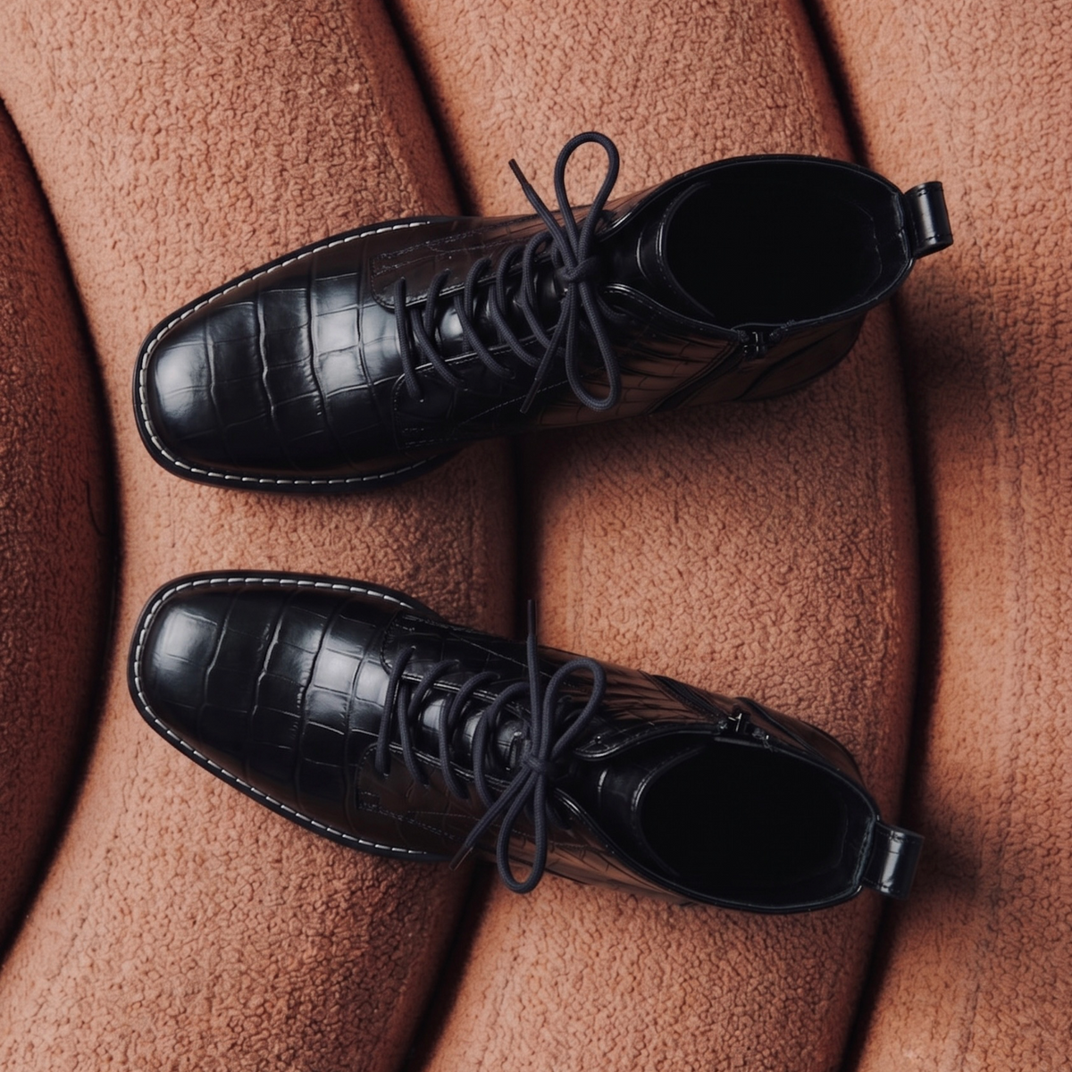 Bota Firenze Croco Black