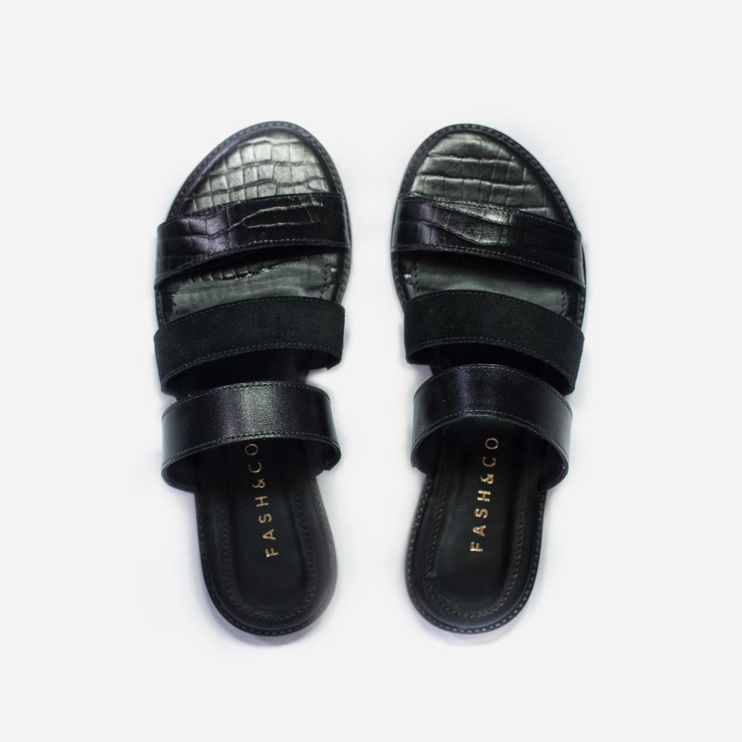 Rasteira Slip Black