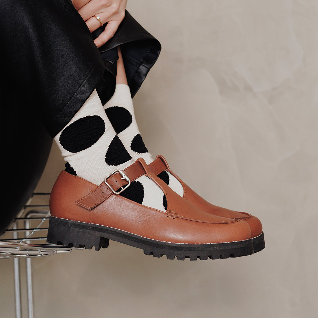 Meia Polka Dots Off-White