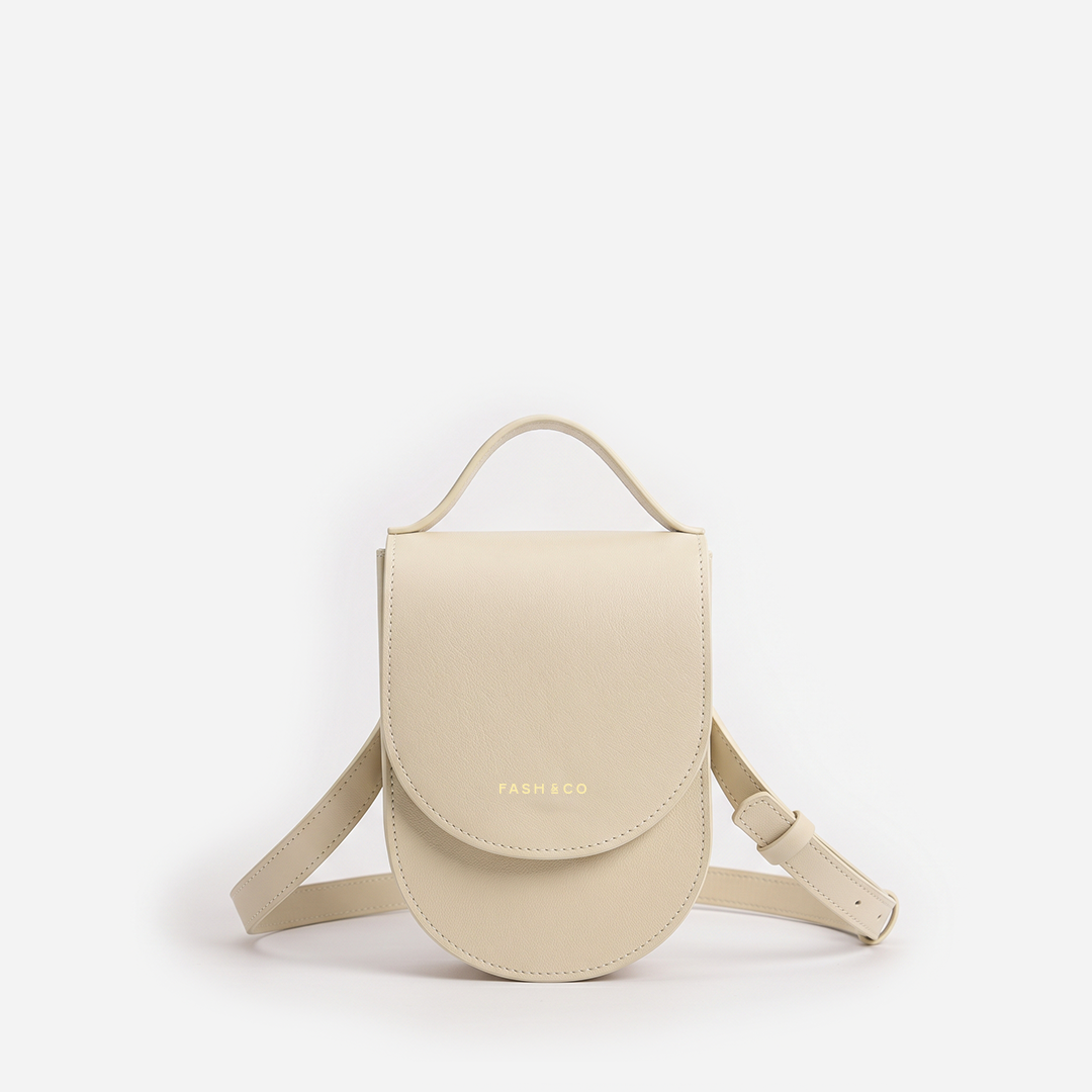 Bolsa de Couro Astor Vanilla