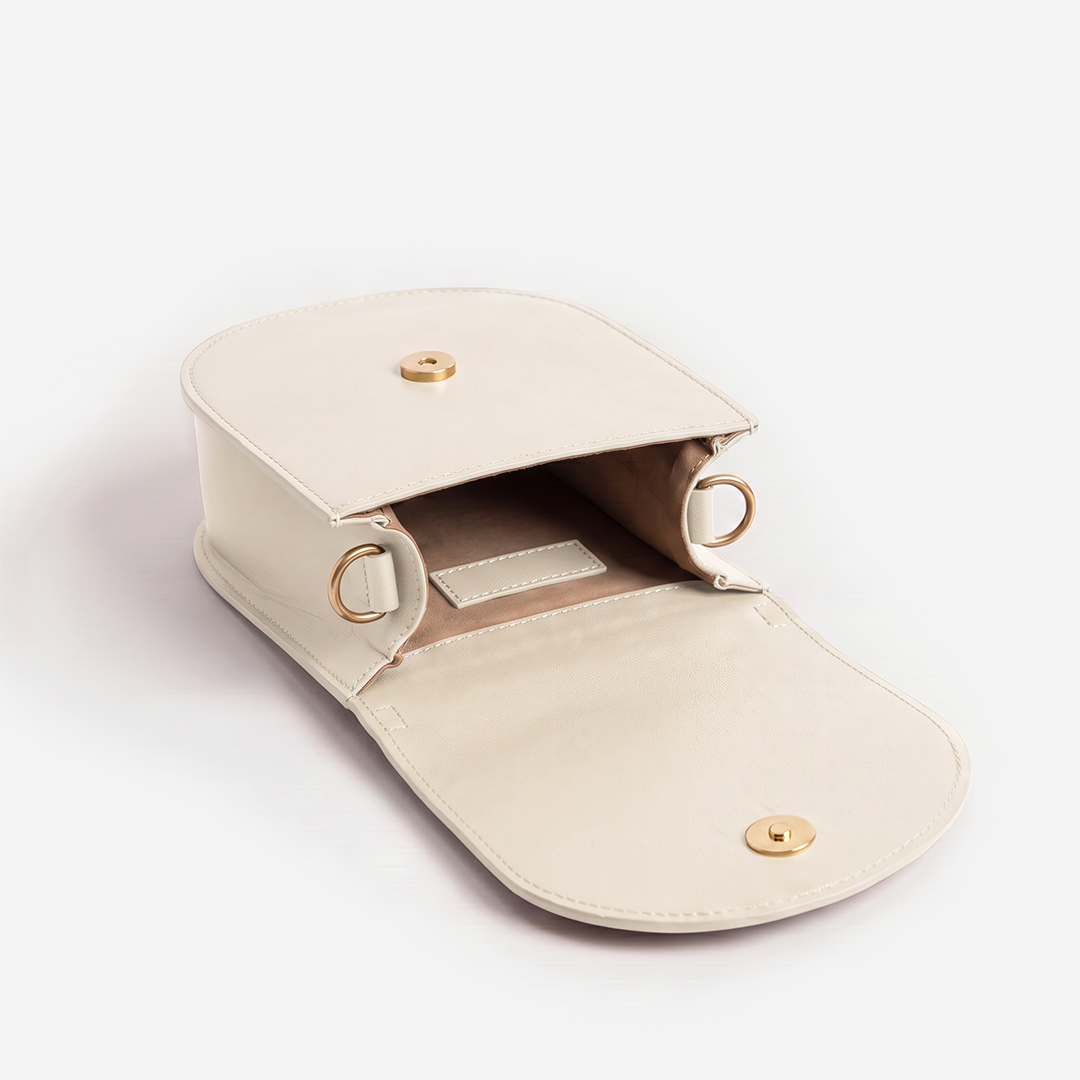 Bolsa de Couro Astor Vanilla