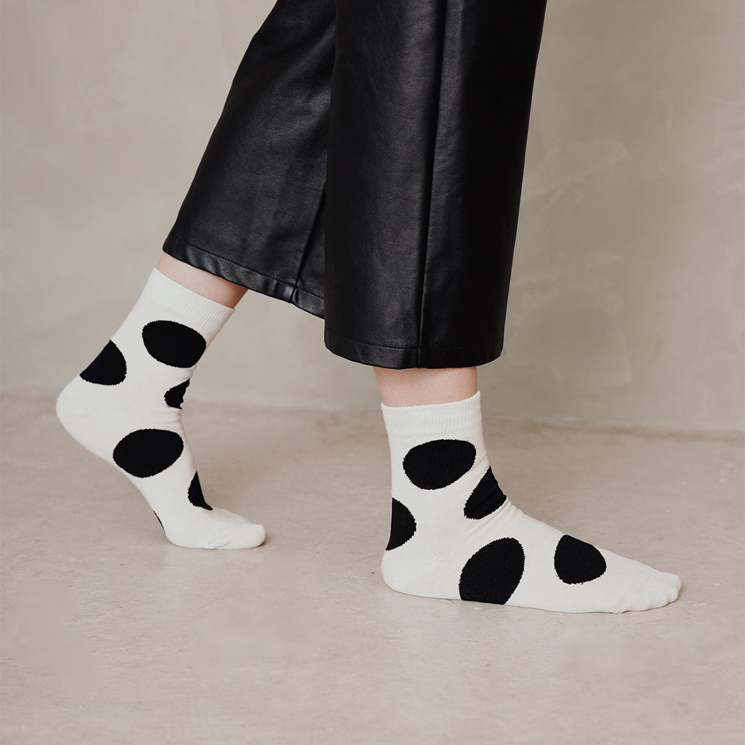 Meia Polka Dots Off-White