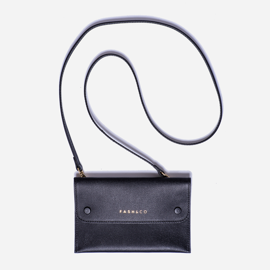 Bolsa de Couro Porta Celular Brooklyn Black