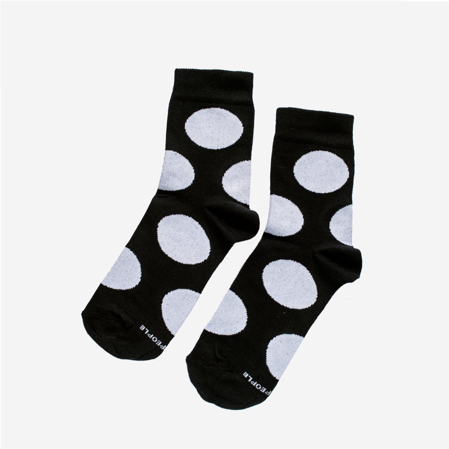 Meia Polka Dots Black