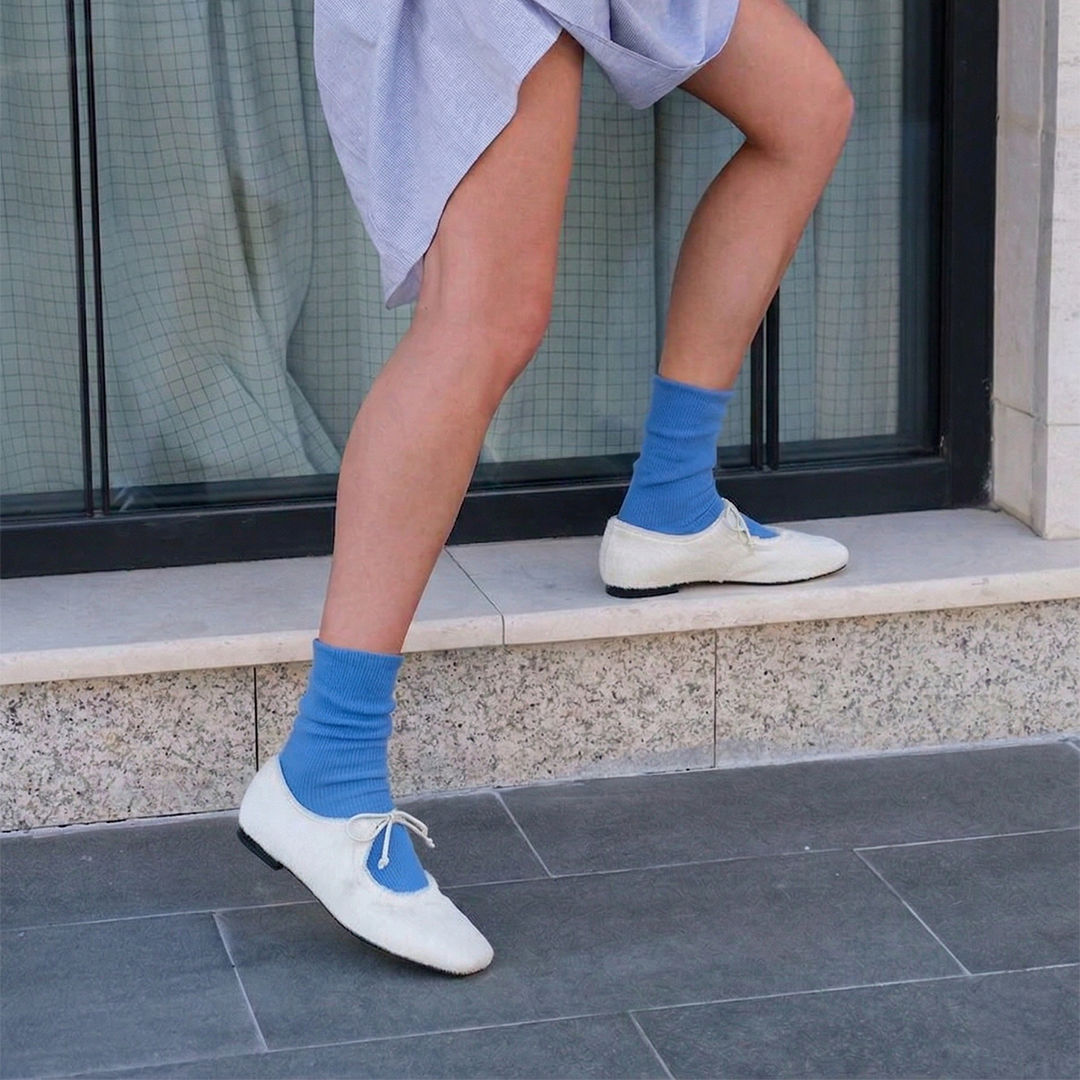 Sapatilha Margot Couro Pelo Off White