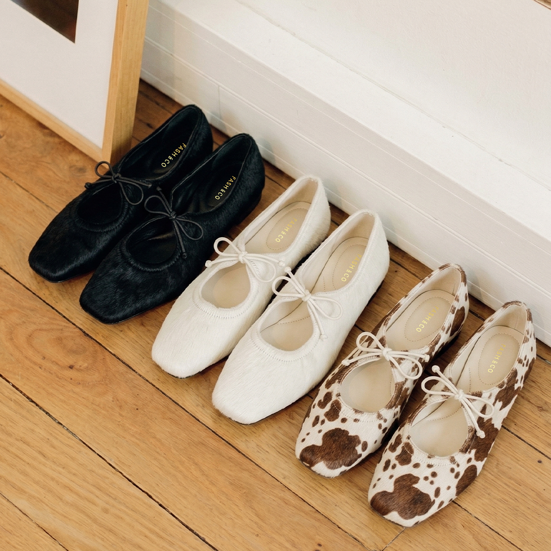 Sapatilha Margot Couro Pelo Off White