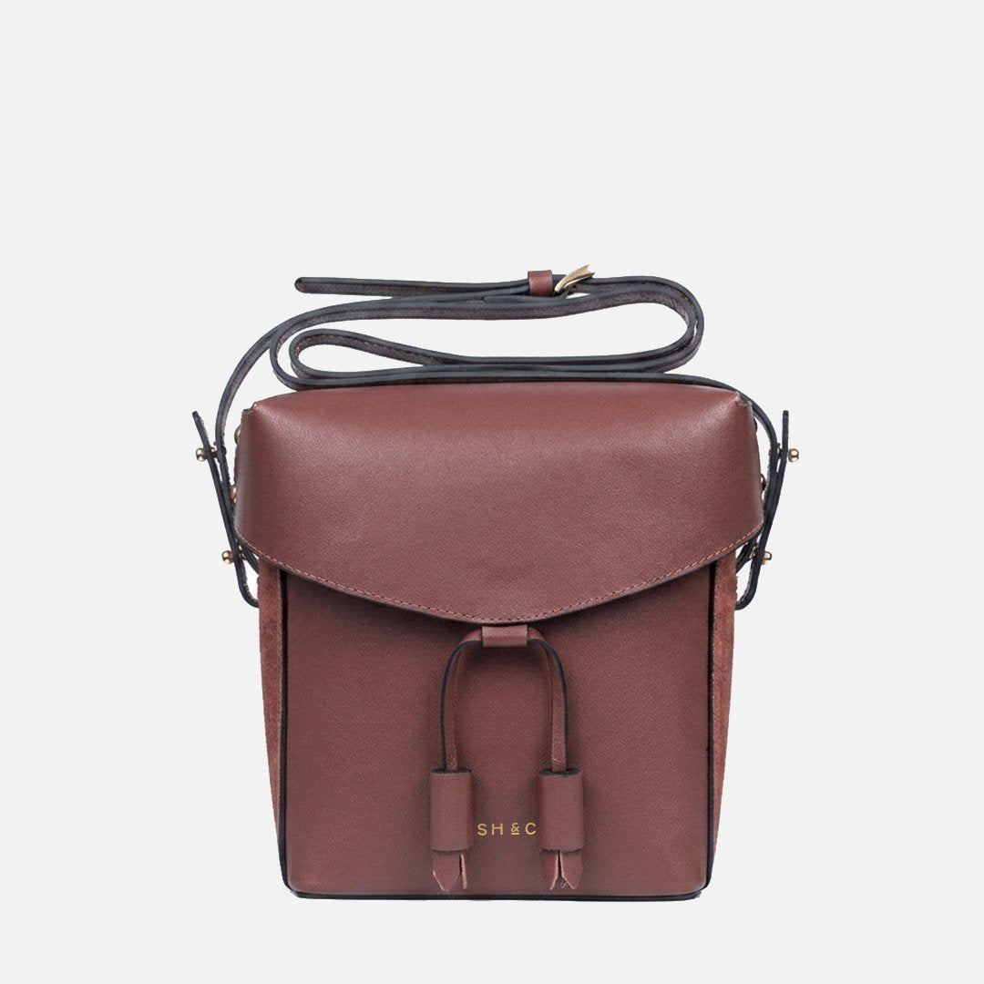 Bolsa Mini de Couro Cosmopolitan Coffee