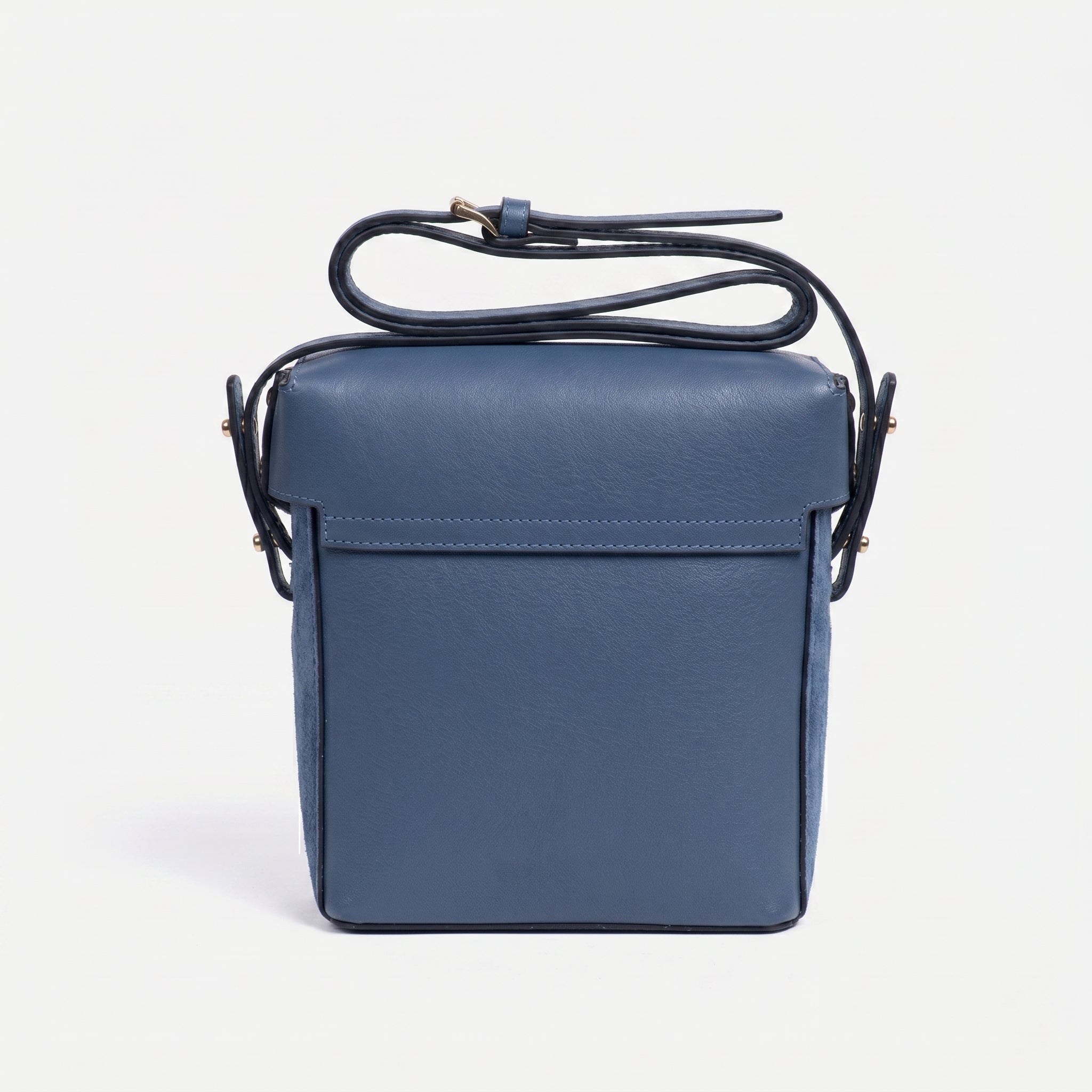 Bolsa Mini de Couro Cosmopolitan Blue Navy