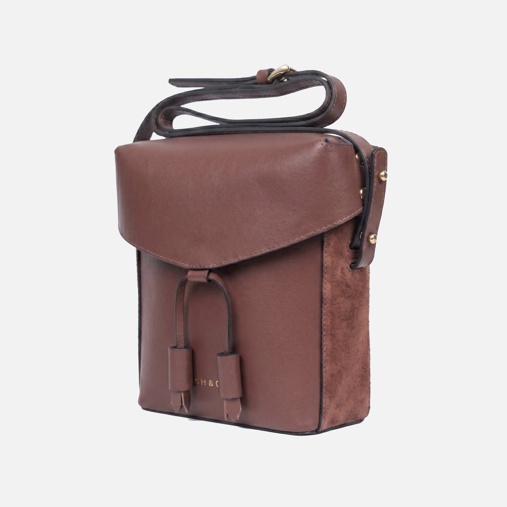 Bolsa Mini de Couro Cosmopolitan Coffee