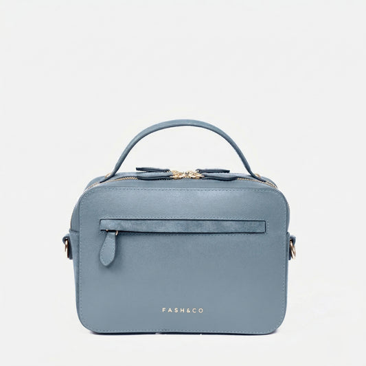 Bolsa de Couro New York Azul Celeste