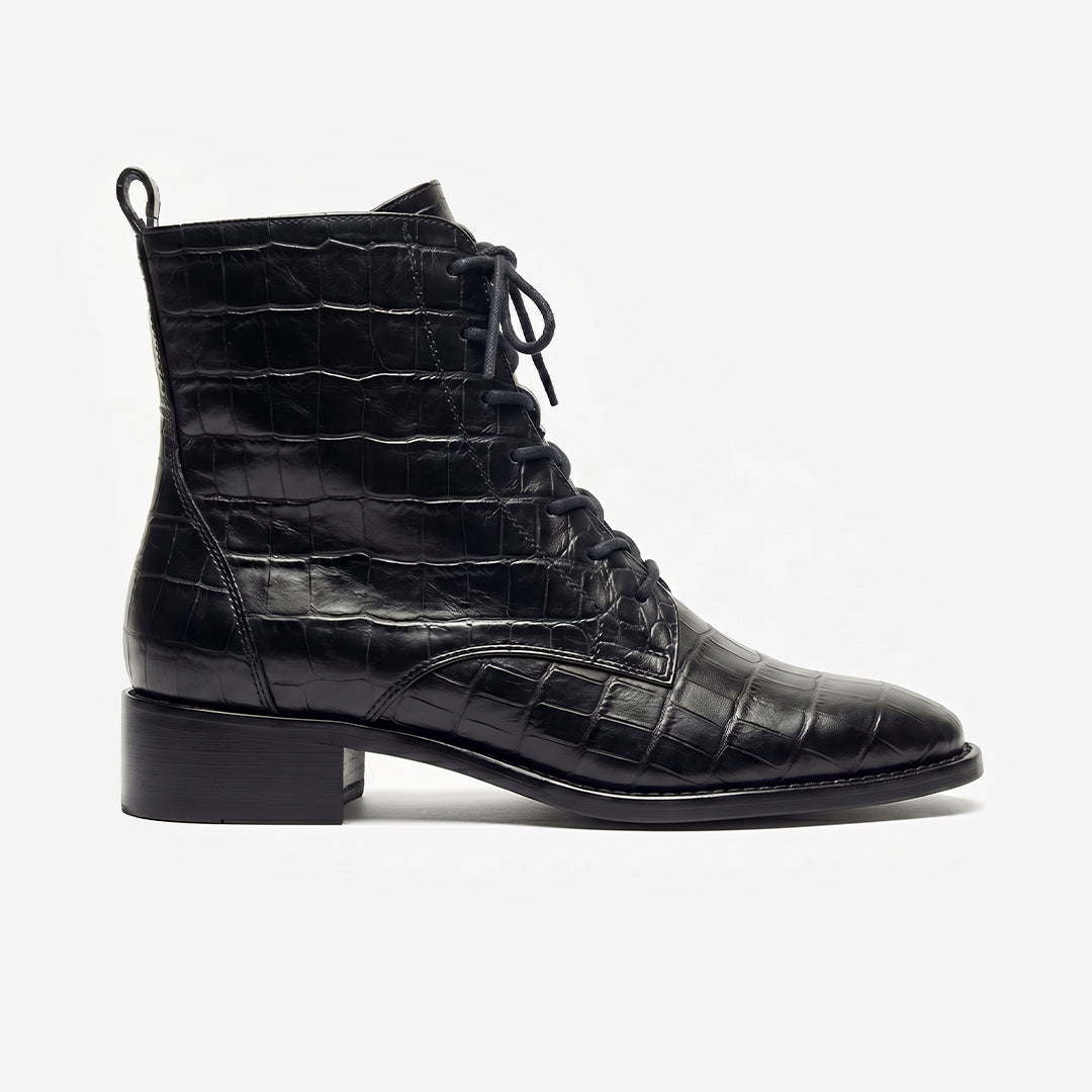 Bota Firenze Croco Black