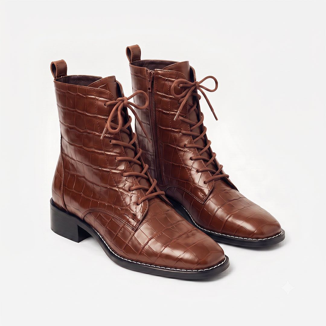 Bota Firenze Croco Brown