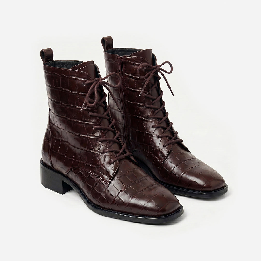 Bota Firenze Croco Brown