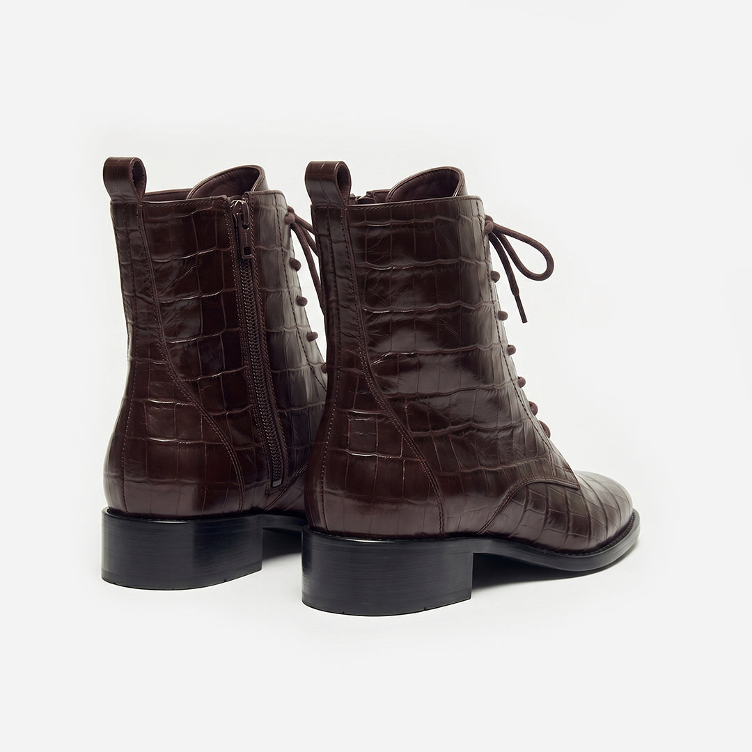 Bota Firenze Croco Brown