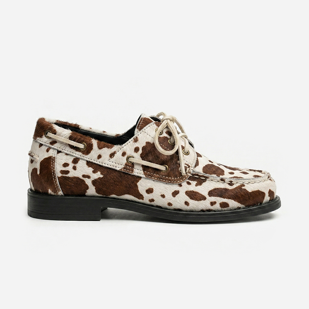 Sapato Dock Side Alba Pelo Vaca