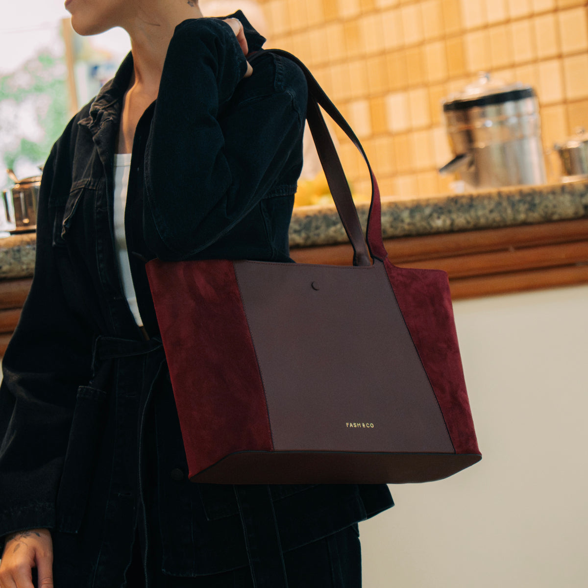 Bolsa de Couro Madison Wine