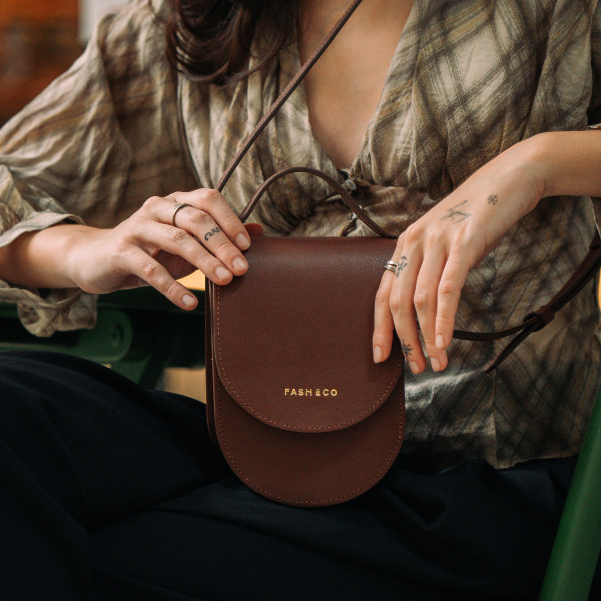 Bolsa de Couro Astor Coffee