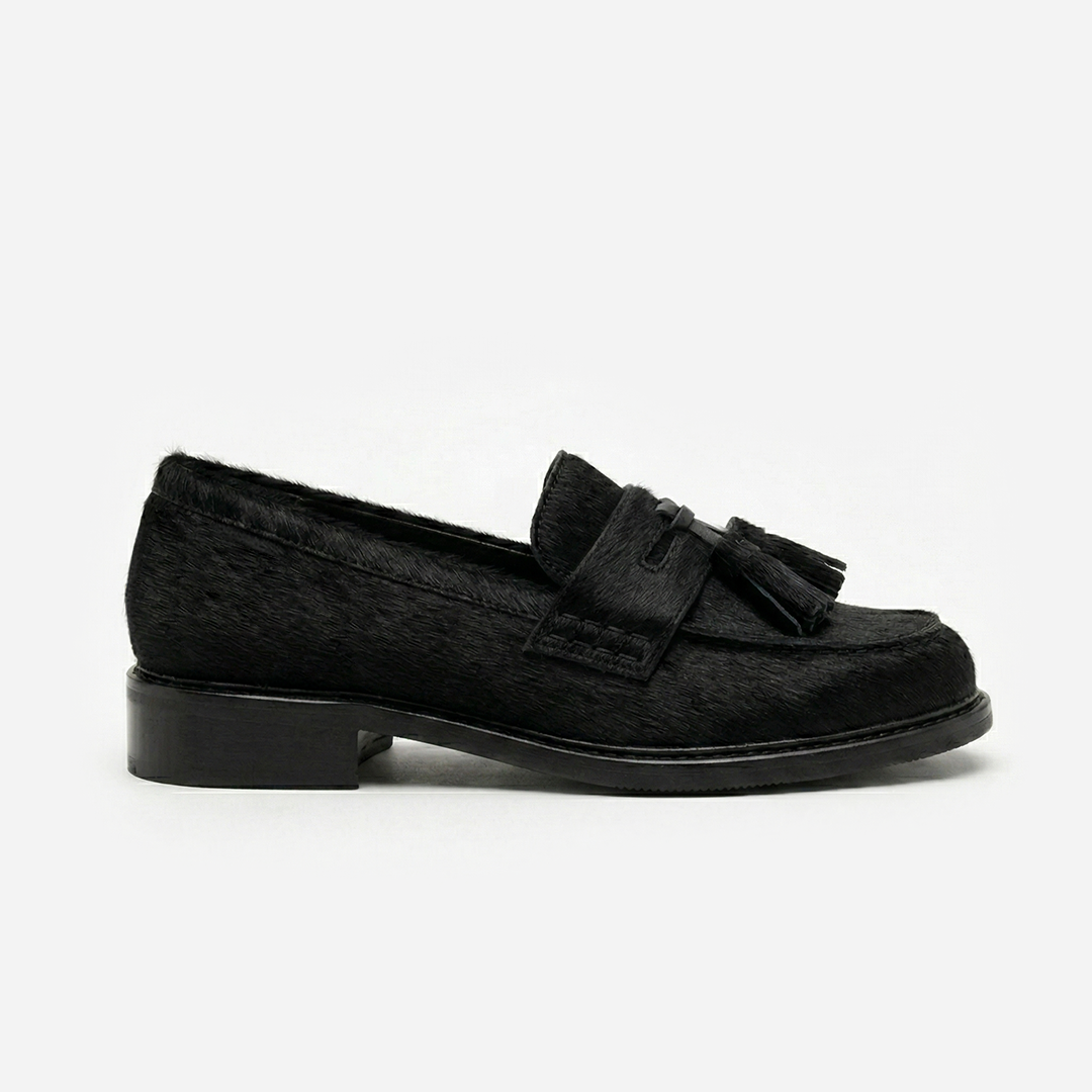 Loafer Penny Couro Pelo Black
