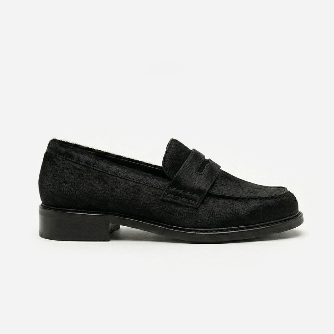 Loafer Penny Couro Pelo Black
