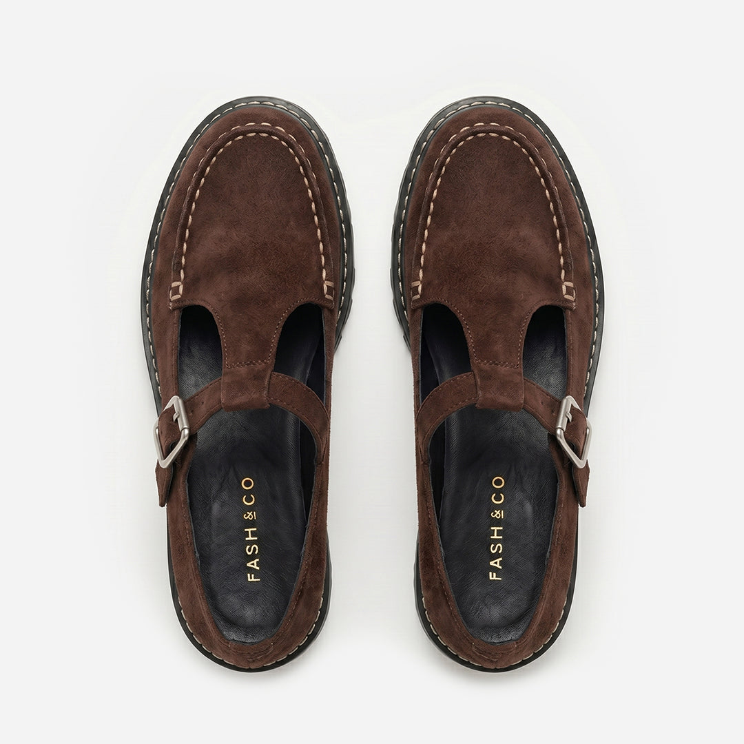 Sapato Mary Jane Brown