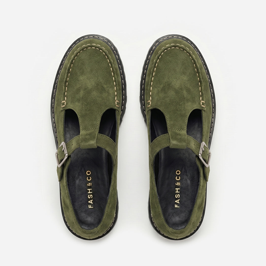 Sapato Mary Jane Olive