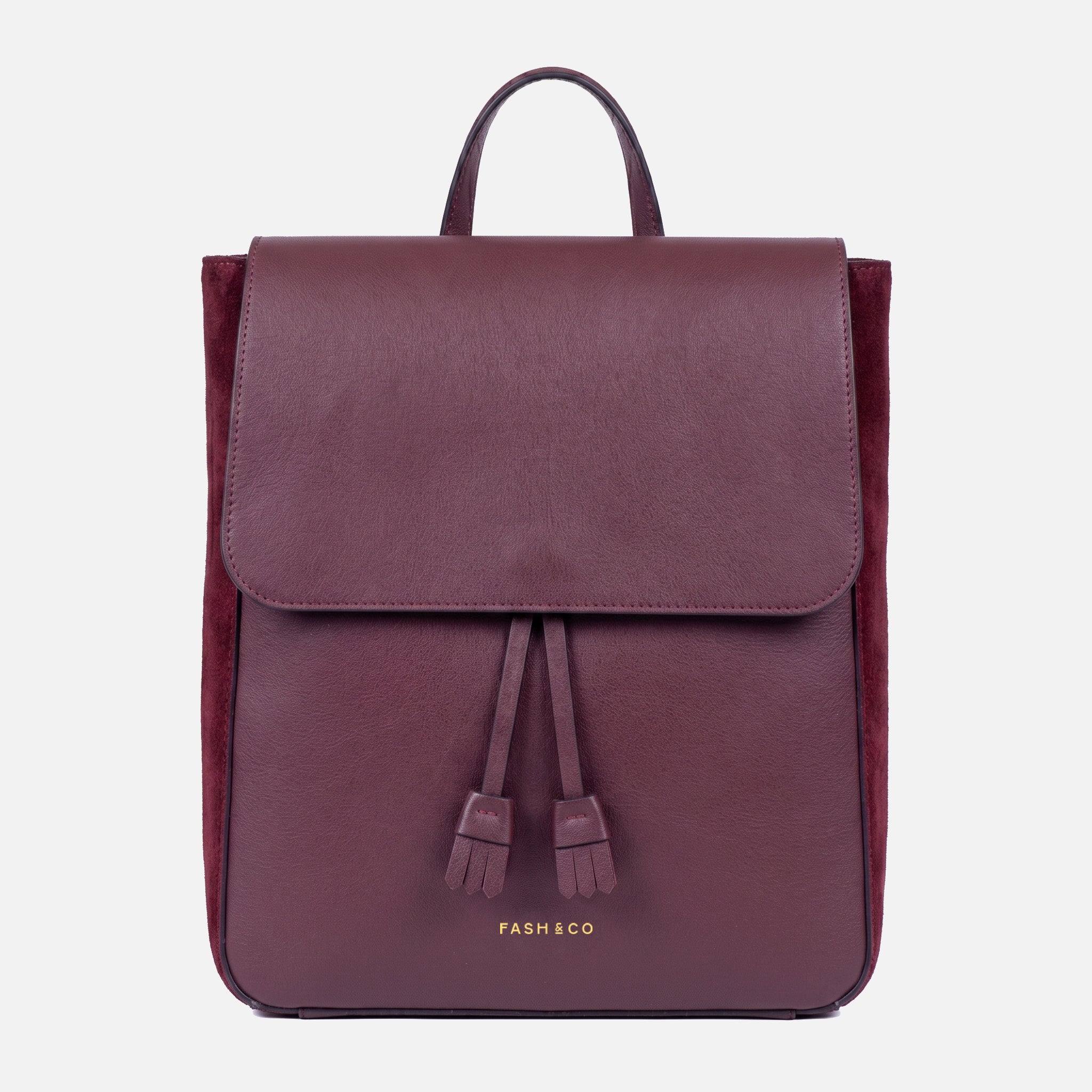 Mochila Grande de Couro Wine