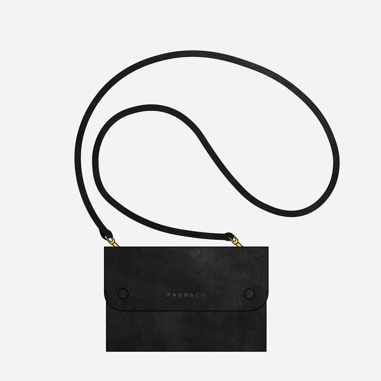 Bolsa de Camurça Porta Celular Brooklyn Black