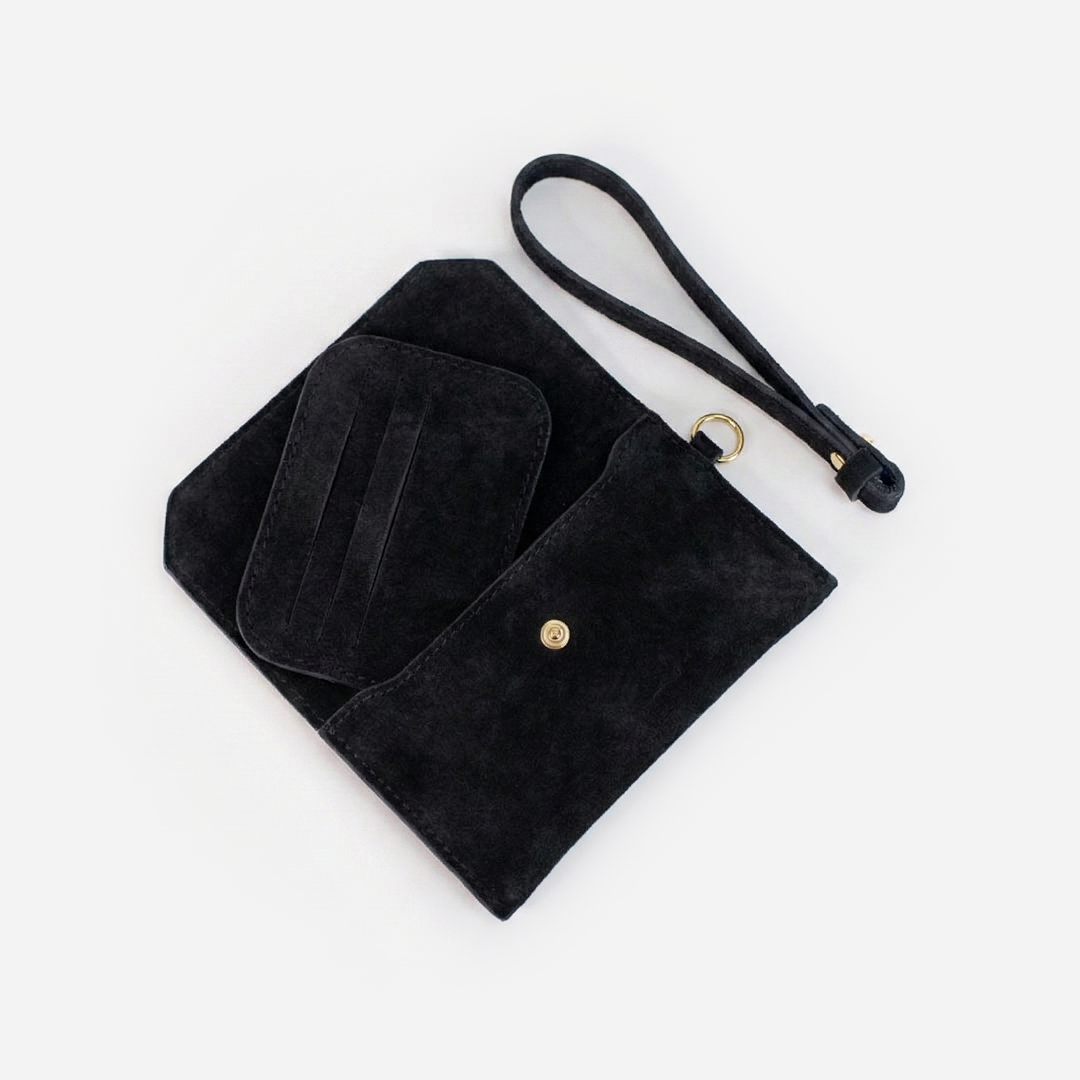 Carteira de Camurça Luck Black