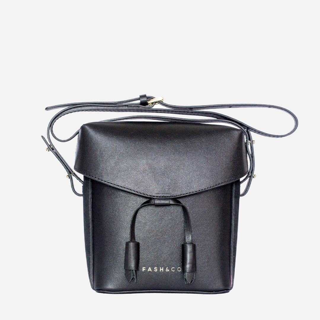Bolsa Mini de Couro Cosmopolitan Black