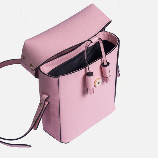 Bolsa Mini de Couro Cosmopolitan Blush