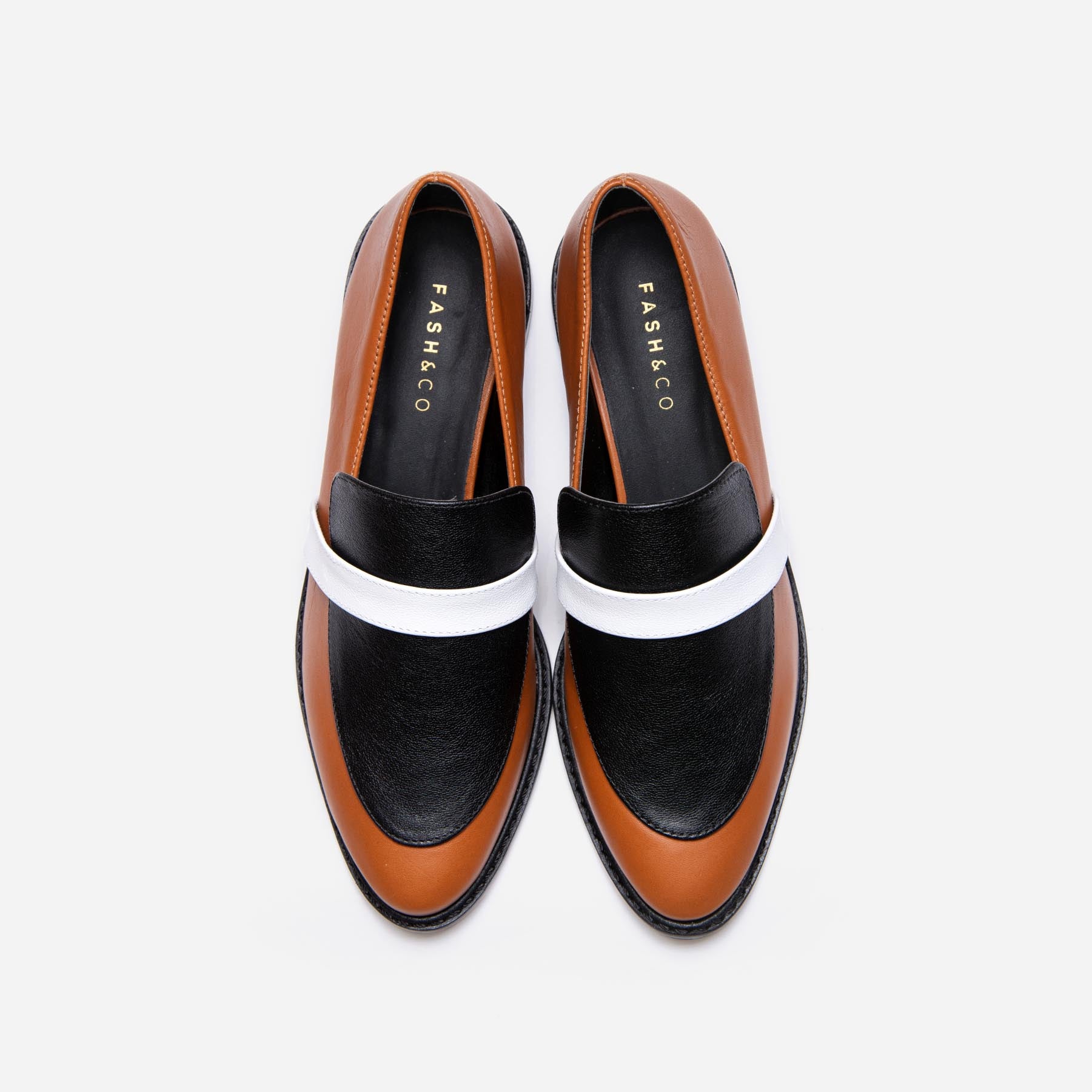 Loafer Sheer Black & Caramel