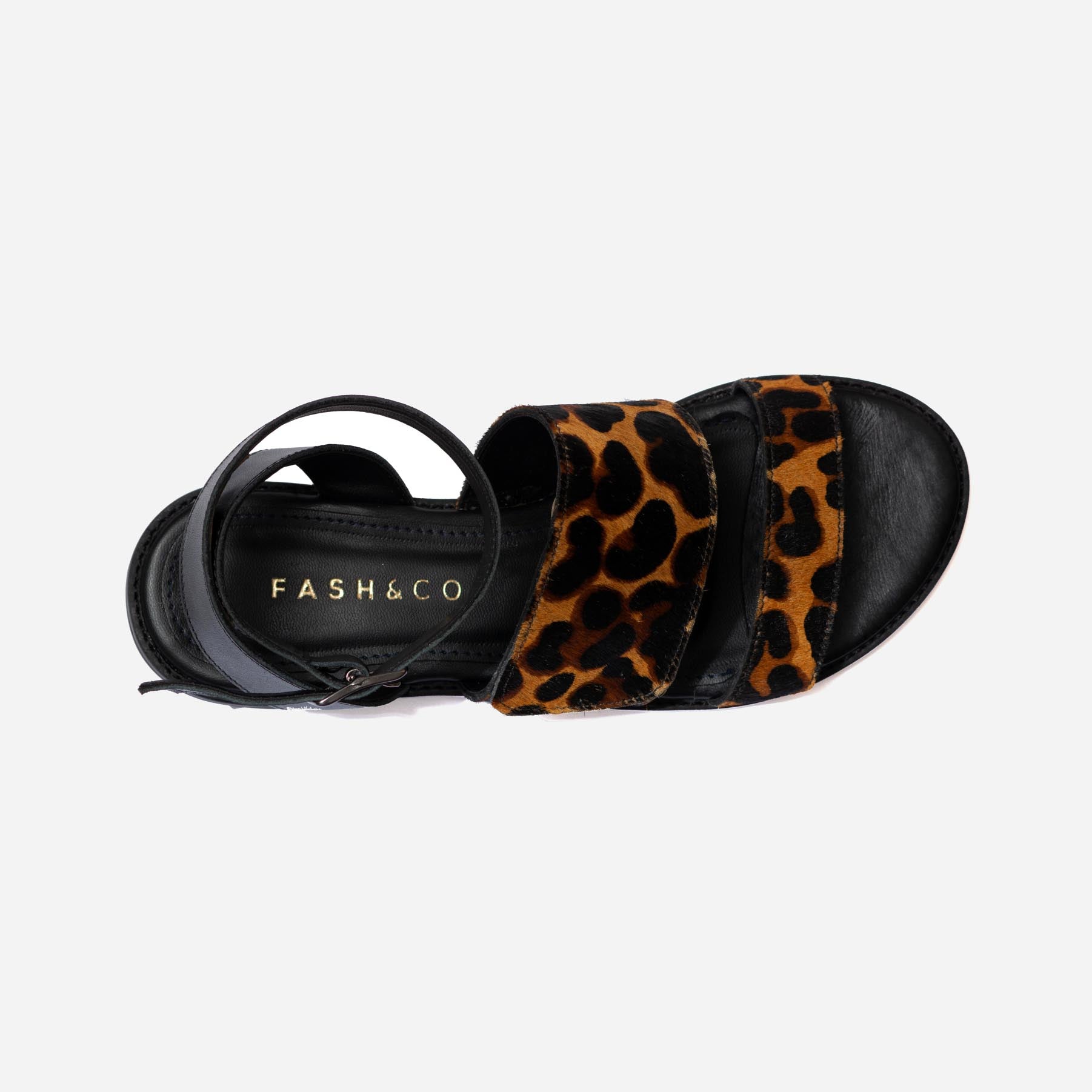 Sandália Los Angeles Animal Print Onça