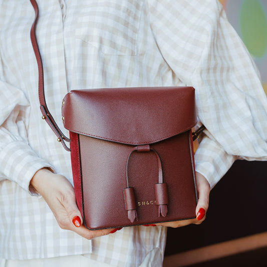 Bolsa Mini de Couro Cosmopolitan Wine